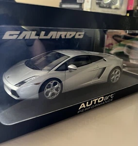 Rare Finished product AUTOart 1/18 Lamborghini Gallardo Silver from JP f10951 - Picture 1 of 10