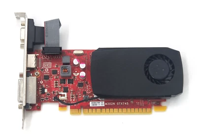 Gaming NVIDIA GeForce GTX 745 4GB DDR3 GPU High Profile Bracket (HDMI- VGA- DVI) - Image 1 of 4