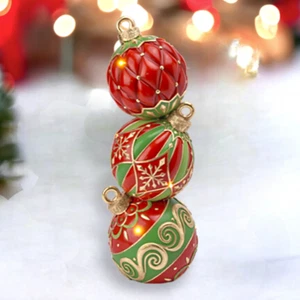 16" Stacked LED Bauble Ornaments Christmas Decor *SHIPS WITHIN 15 DAYS* - Picture 1 of 1