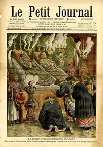 El Petit Journal N º 941 De 29/11/1908" Muerto Soberanos Chino / Wag Serbio - Imagen 1 de 2