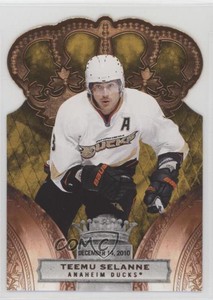 2010-11 Panini Crown Royale Premiere Date /100 Teemu Selanne #3 HOF