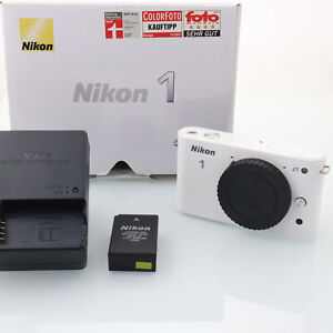 Nikon 1 J1 10.1MP Digitalkamera Body in Farbe weiß