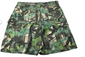 Cabela’s Mens Camo Cargo Shorts Size 38 R 7 Pocket Hiker Cotton Poly Konifer 3D - Picture 1 of 7