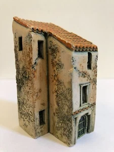 MINIATURE DOMINIQUE GAULT CERAMIC J CARLTON BUILDING PROVENCE VILLAGE ART HOUSE - Picture 1 of 6