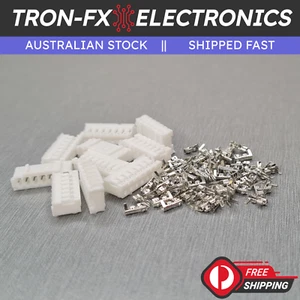 10PCS PH2.0-7P 7 Way JST PH2.0 Style Header Plug Crimp Housing and Pins 2.0mm - Picture 1 of 4