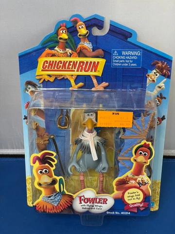 FOWLER 5" Chicken Run Action Figure 2000 Playmate Toys Aardman SEALED. PLAYMATES Cover