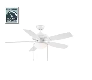 Hampton Bay Gazebo III 52" Indoor/Outdoor Wet Rated White Ceiling Fan - Picture 1 of 3