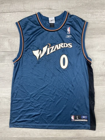 Vintage Washington Wizards Gilbert Arenas Reebok Jersey Blue Men’s Size Large Cover