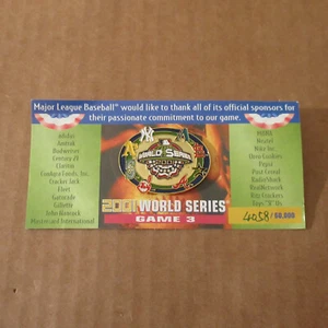 Vtg New York Yankees Diamondbacks 2001 World Series Game 3 Limited Edition Pin - Picture 1 of 6