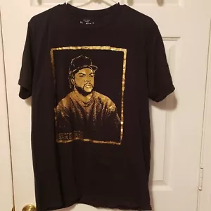 ICE CUBE BOYZ IN DA HOOD GOLD FOIL GRAPHIC SHORT SLEEVE TEE SHIRT - Picture 1 of 3
