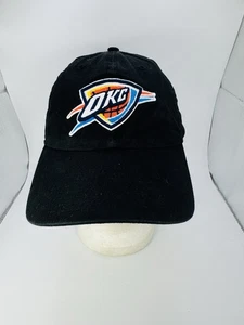 Oklahoma City Thunder NBA New Era Adjustable Strap Back Dad Hat Black - Picture 1 of 7