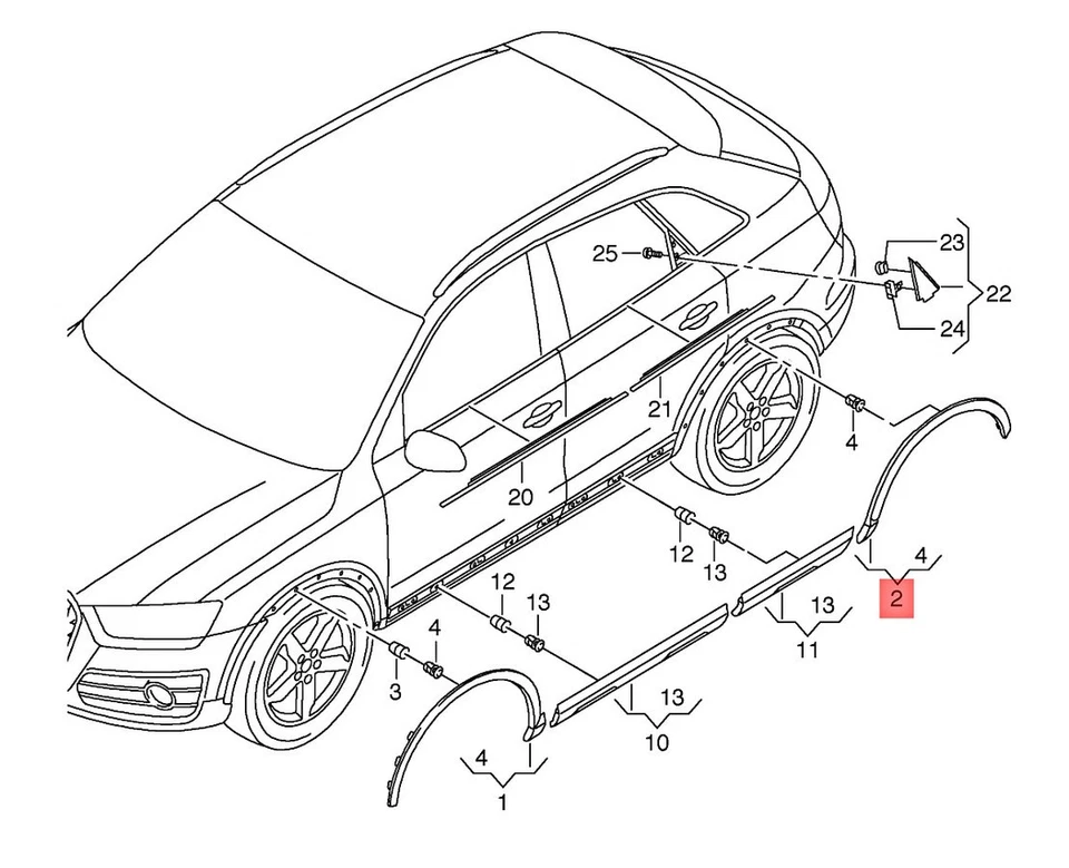 Cubierta de rueda original AUDI Q3 imprimada para pintura en ext. Color 8U0853817DGRU Foto 1 de 1