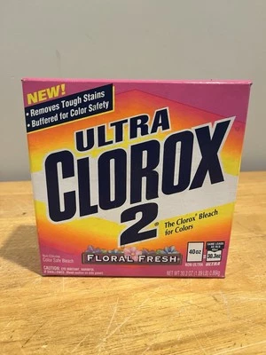 Винтажные отбеливатели Ultra Clorox 2 без отбеливателя 30,3 унции (85%) 1998 безопасные для цвета - Изображение 1 из 4