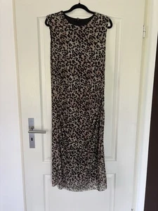 C&A Kleid Gr. L (42 / 44) Leo Braun Strech Leopard Lang - Bild 1 von 4
