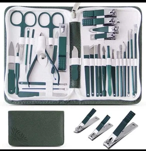 Manicure And Pedicure Tool Set - Includes Cuticle And Nail Cutter Kit 30pcs - Picture 1 of 6