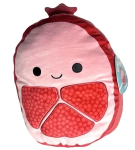 Peluche Squishmallows Avena Il Melograno 10" Etichette Rosso Squish Frutto Morbido Carino - Foto 1 di 12