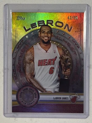 2025 LeBron James Topps MVP Vault Miami Heat GOLD RAINBOW /50 (GRADABLE) 🔥 - Image 1 of 4