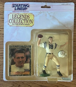 Johnny Unitas 1989 Starting Lineup Legends Collection Figure w/ Card Torn corner - Picture 1 of 6
