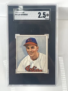 Bowman 94 Lou Boudreau 1950 - SGC 2,5 en muy buen estado HOF - Imagen 1 de 2