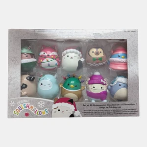 Squishmallows Exclusive 2024 Box Set 10 Palline Albero di Natale Ornamenti Set - Foto 1 di 6