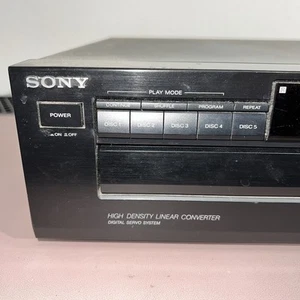 Sony CDP-C425 Multi 5 Disc CD Player 1992 Tested Working *No Remote* - Picture 1 of 21