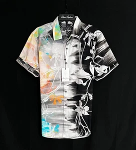 Robert Graham Amalfi Floral Ombre $ 238 Large klassische Passform kurzärmliges Hemd neu mit Etikett - Bild 1 von 11