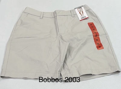 Pantalones cortos chinos Matty M para mujer, beige (gris), talla M Foto 1 de 4