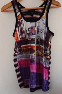 Custo Barcelona-Tanktop, Designer-Sammlerstück, Gr. L - Bild 1 von 9