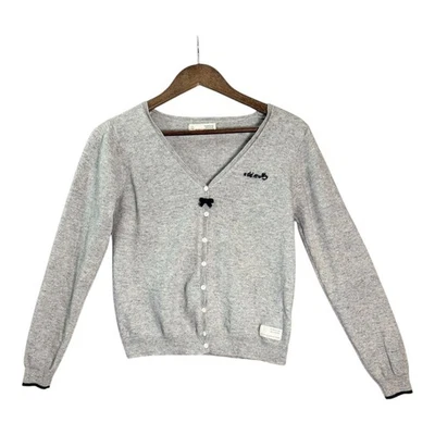 Suéter cárdigan de lana de cordero Odd Molly para mujer S gris 114 bordado escandinavo Foto 1 de 4