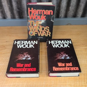 The Winds of War (1971) and War & Remembrance (1987) by Herman Wouk Hardcover - Picture 1 of 19