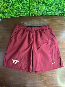 Virginia Tech Hokies Basketball Player Shorts Nike Maroon Size XL - Picture 1 of 4