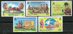 ISLE OF MAN 1982, SCOUTING YEAR, Scott 207-211, MNH - Picture 1 of 1