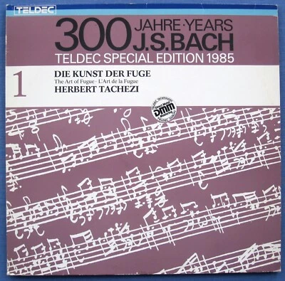 BACH The Art of Fugue TACHEZI Organ 2xLP Teldec 6.48231 DMM 1985 Germany NM - Image 1 of 4