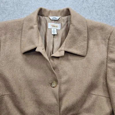 Blazer marrón para mujer Talbots pelo camel puro talla 10  Foto 1 de 4