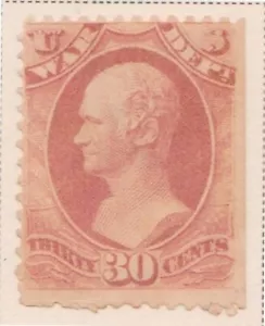 (F206-46) 1873 United States of America 30c rose war department stamp (AU) (ZP54 - Picture 1 of 1