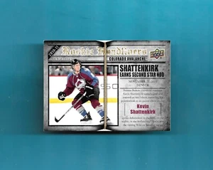 2010-11 Upper Deck cabezas de cartel novato radiocontrol # Rh2 Kevin Shattenkirk Colorado ¡Agudo! - Imagen 1 de 2