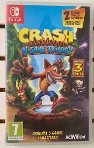 Crash Bandicoot N-SANE Trilogy - Nintendo Switch - Boxed game card VGC - Picture 1 of 2