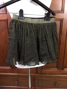 365 granimals lk nw girls layered black and gold skirt elastic waist fun sparkly - Picture 1 of 12