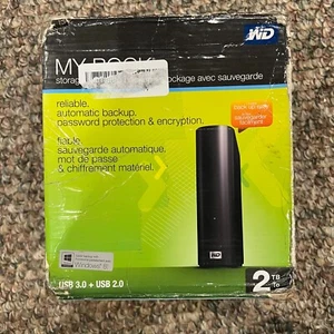 WD My Book Desktop Storage USB 3.0 Backup And Security 2TB Hard Drive - Picture 1 of 6