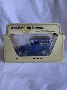 1978 LESNEY Matchbox Models of Yesteryear Y-5 1927 TALBOT MENIER Vintage - Picture 1 of 13
