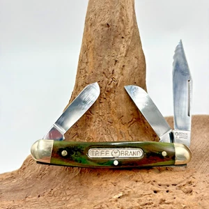 Boker Solingen Germany Tree Brand Green Bone 3 Blade Stockman Folding knife(167) - Picture 1 of 5