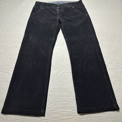 Pantalones de pana Horny Toad para hombre 36X30 gris oscuro recto exterior botón mosca Foto 1 de 4