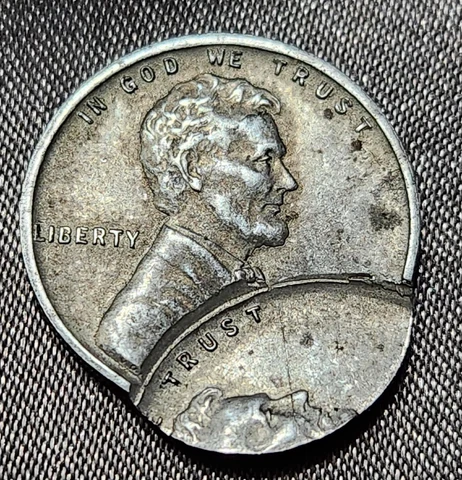 1943 US Steel Lincoln Wheat One Cent Multi-Strike Error. 2 Heads On Obverse * Cover