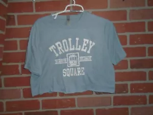 TROLLEY SQUARE WILMINGTON DELAWARE TSHIRT DONNA CROPPED TAGLIA SMALL - Foto 1 di 3
