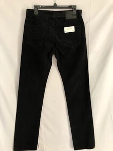 AG Adriano Goldschmied Mens Black Corduroys Sz 31 The Graduate Tailored Leg NEW - Picture 1 of 9