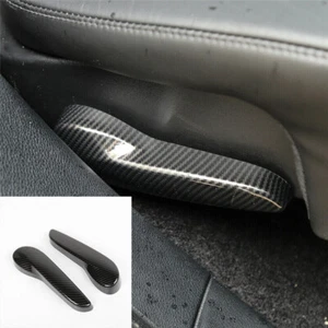 Cubierta de interruptor de asiento trasero para automóvil Grand Cherokee 2011-2020 fibra de carbono - Imagen 1 de 8