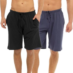 New Men's Shorts Boys Pyjamas Bottoms Cotton jersey Lounge Gym Shorts Joggers - Picture 1 of 5