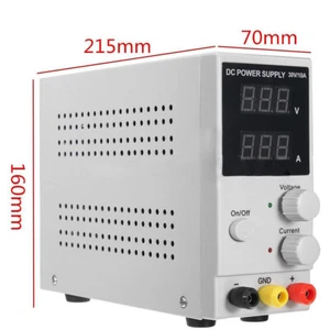 Alimentatore DC regolato 0-30V 0-10A regolabile variabile da laboratorio 220V - Foto 1 di 10