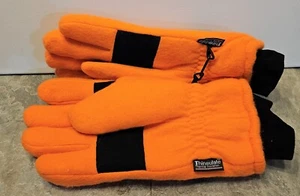 Men's 3m Thinsulate Waterproof Gloves, One Size Fits All Neon Orange Hunting - Picture 1 of 8