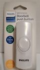 Philips Wireless Doorbell Push Button - White  Quick Easy Install
